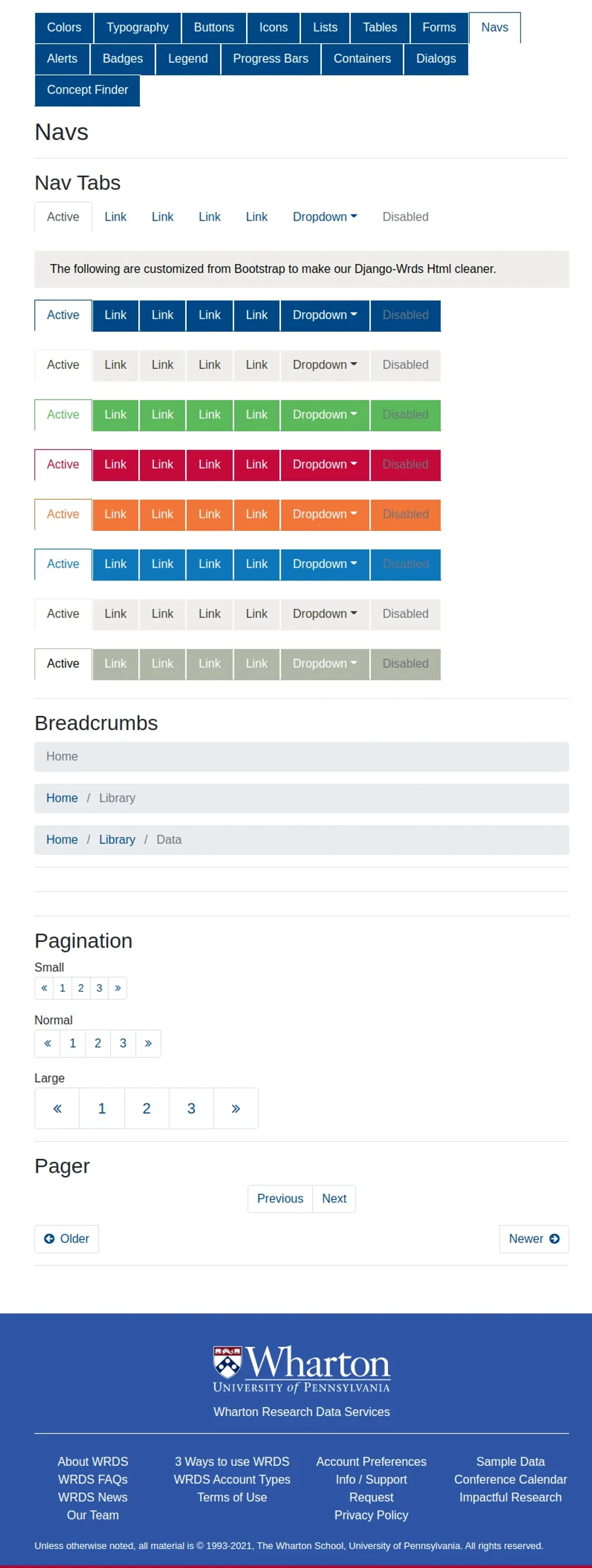 Component style guide
